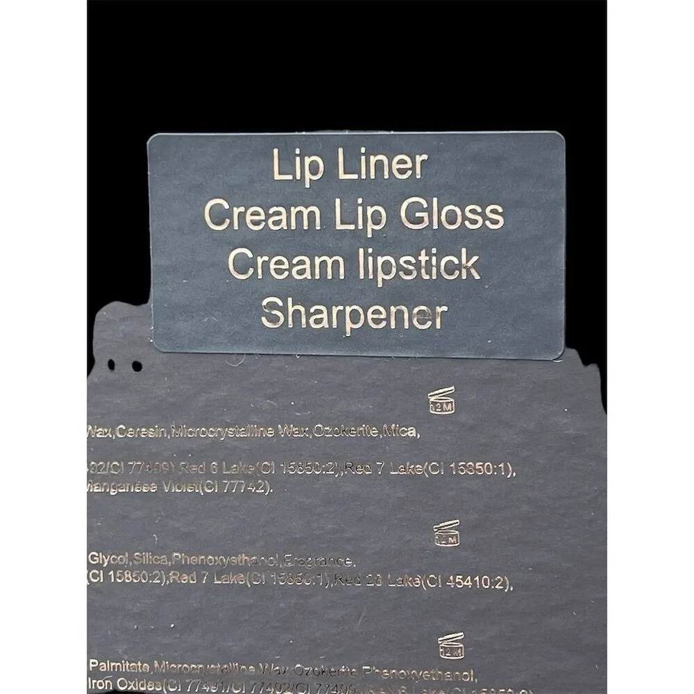 KAB Cosmetics Red Velvet Lip Makeup Set - Lip Liner, Lipstick, Gloss, Sh…